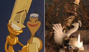 Potts, chip, cogsworth, lumiere, featherduster. Then And Now The Enchanting Cast Of Magical Objects In Beauty And The Beast D23