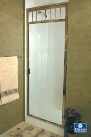 Oasis Fully Framed Shower Doors Feature Plated Over Solid Brass Framing And 1 4 3 16 Glass When Custom Designin Shower Doors Glass Shower Glass Shower Doors
