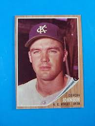 1962 TOPPS BASEBALL #82 DERON JOHNSON ATHLETICS EX-MINT++