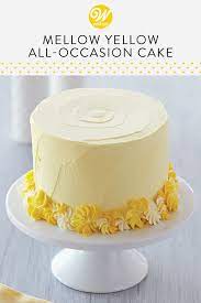 Yellow Birthday Cake Recipe Yellow Birthday Cakes Creative Cake Decorating Spring Cake
