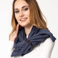 Eine zweifarbige Tube, ein Schal beige lopp, schlauchschal, rundschal schal  aus 100% baumwolle, nahtlos infinity hell rosa