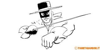 12 Disegni Di Zorro Da Colorare Disegni Colori Disegni Da Colorare