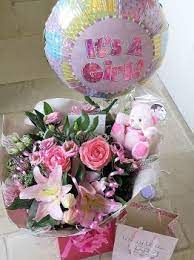 Balloons are best paired with other birthday treats like flowers, chocolates, and cookies! Baby Flower Gifts Online