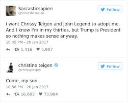 Welp, after cleansing her twitter feed of old tweets and mean trolls, chrissy is now private on. 148 Times Chrissy Teigen Was Too Funny For Twitter To Handle Bored Panda