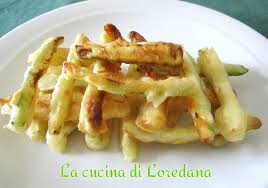 Per la pastella con uova. Zucchine Fritte In Pastella