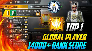 Free fire is the ultimate survival shooter game available on mobile. Top Global Player Top 1 Fufa Official 14000 Score Free Fire World Record Youtube