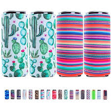 A quick view of carkin stainless steel tumblers factory. 4 Pieces Slim Can Cooler For 12oz Skinny Can Coolers Soft Insulated Slim Sleeves For Cans Beer Sleeves For Cans Like Can Holders For Tall Skinny Cans Shopee Malaysia