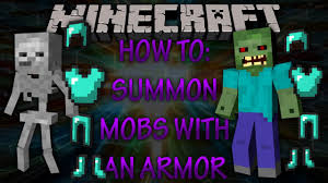 Shop for minecraft earth zombie with gold armor figure (3.25 in) at dillons food stores. Minecraft How To Summon Mobs With Armor 1 8 Youtube