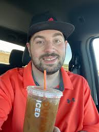 My coffee mug all dressed up with enough iced coffee to start my day!