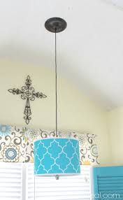 How To Turn A Lamp Shade Into A Pendant Light Mom 4 Real