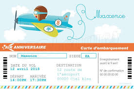 Invitation Anniversaire Avion Personnalisable 123bougies Cartes Invitation Anniversaire Enfant Invitation Anniversaire Faire Part Anniversaire