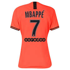 Dafür sorgt er mit seiner geschwindigkeit und seiner technik die ihn auf dem platz unaufhaltbar machen. Damen Fussball Kylian Mbappe 7 Auswartstrikot Orange Trikot 2019 20 Hemd
