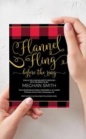 Flannel Fling Before The Ring Bachelorette Invitation Bachelorette Invitations Bridal Shower Invitations Bridal Shower
