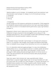 Hasil pembelajaran pada akhir kursus ini, pelajar dapat: 2panduan Penulisan Karangan Bahasa Melayu Upsr Ubahsuai