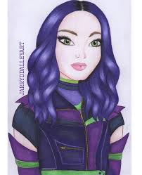Descendants 3 Mal Descendants 3 Mal Disney Art Drawings Disney Channel Descendants Descendants