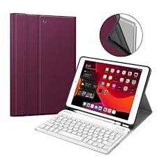 Fintie Keyboard Case For New Ipad 7th Generation 10 2 Inch 2019 Soft Tpu Back Stand Cover W Built In Pencil Holder Keyboard Case New Ipad Ipad