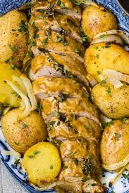 Marinated with honey, dijon mustard, and oj. Honey Mustard Pork Tenderloin And Potatoes The Cookie Rookie