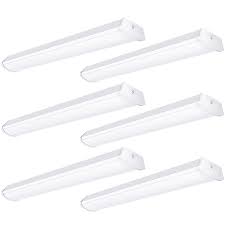 Excellent service · low prices · huge selection · name brands 4400lm 4 Foot Linear Wrap Ceiling Lighting Fixture For Workshop Office Kitchen 6 Pack 4000k Faithsail Linkable 4ft Led Wraparound Light 40w Flush Mount Garage Shop Lights Fluorescent Replacement Ceiling Lights Tools