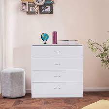 Enjoy great prices and browse our unparalleled selection of furniture, lighting, rugs and more. Zimtown 4 Drawers Night Stand Bedside Storage Organizer Wooden Bedroom Furniture White Walmart Com Walmart Com