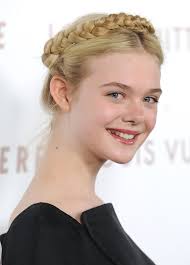 Love the idea of creating a braided bun? Elle Fanning Braided Bun Braided Bun Lookbook Stylebistro