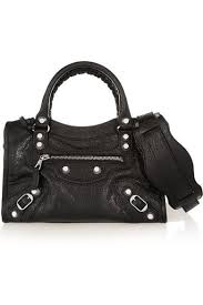 Noir Sac Porte Epaule En Cuir Texture City Mini Balenciaga Balenciaga Mini City Balenciaga Mini City Bag Shoulder Bag