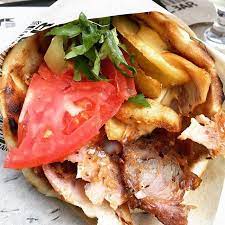 Get Me To The Greek Delicious Chicken Gyros Souvlaki For Only A Couple Of Euros Food Souvlaki Gyros Street Greek Recipes Greece Food Mexican Food Recipes