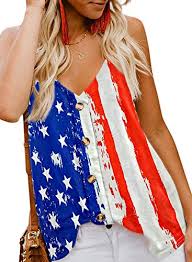 Love of country means different things to different people, but everyone can agree that wearing a stylish depiction of the flag is truly patriotic. Blencot Women S American Flag Tank Tops 4th July Patriotic Usa Flag Striped Stars Sleeveless Shirts