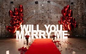 Will You Marry Me Light Up Letter Proposal With Red Carpet Roses Candles And Foil Heart Ballo Marriage Proposals Wedding Proposals Surprise Proposal Pictures