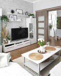 Wallpaper Dinding Ruang Tamu Minimalis Motif Batu Bata Simple Dekor Rumah Ruang Tamu Putih Ruang Tamu Rumah Ide Dekorasi Ruang Tamu
