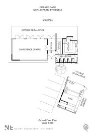 Gallery Of Create Cafe Nadine Engelbrecht Architect 20 Ground Floor Plan Floor Plans Outside Seating
