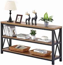 Amazon Com Fatorri Industrial Console Sofa Table Rustic Entryway Table For Hallway Wo In 2020 Rustic Entryway Table Entryway Tables Vintage Industrial Console Table