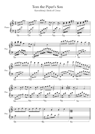 Kuroshitsuji Book Of Circus With The Wind This Was A Really Fun Piece To Play The Feels Though Book Of Circus Anime Sheet Music Kuroshitsuji