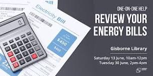 Review your energy bills: one-on-one help