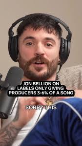 Jon Bellion sat down with George Janko to discuss the music industry as  someone who consistently makes hits but feels like the money isn’t  matching. Producers fighting over 3 to 6% of a song while the ...