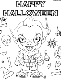 Happy halloween coloring sheets printable. Halloween Coloring Pages 130 Printable Coloring Pages