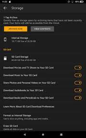 By default, apps will always store their content in the preferred storage location. How To Use An Sd Card With Amazon S Fire Tablets Liliputing