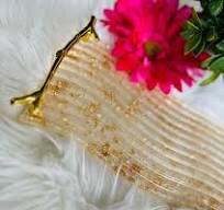 Ripple handmade Resin Tray With Rose Petals & Gold Leaf