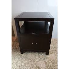 Show some normal wear that can be easily cleaned or. Campaign Style Pottery Barn Rhys End Tables A Pair Chairish