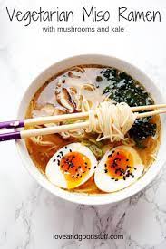 Vegetarian Miso Ramen Recipe Healthy Ramen Healthy Ramen Recipes Easy Vegetarian