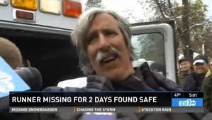 Calif. runner alive after two days missing in rugged terrain