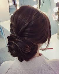 Easy updos & hairstyles for medium long hair. Elegant Low Updo Bridal Wedding Hairstyles Emmalovesweddings