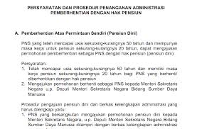 Pengajuan pensiun pertama dan tabungan hari tua download: Cara Pengajuan Pensiun Dini Bagi Pns Bertema Com