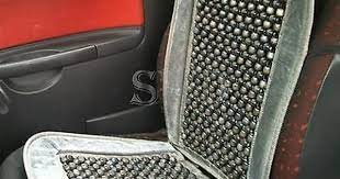 Grey Wooden Beaded Seat Pad Massages For Extra Comfort When Driving Improves Air Flow For A More Comfortable Ride And Helps To Maintain Circulation When Sitti