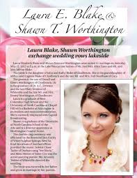 Laura E. Blake &amp; Shawn T. Worthington