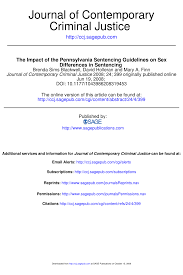 Pdf The Impact Of The Pennsylvania Sentencing Guidelines On