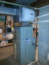 American Standard Two Stage Furnace Cased Coil And Whole House Humidifier Cooling Installation Locker Storage Storage