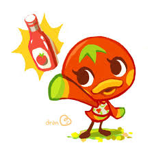There are 10 female ducks and 9 males, giving the species an almost even gender ratio. Dranka Drankokoro Auf Twitter 6 Days It S Ketchup The Duck With Ketchup Animalcrossingnewhorizons Animalcrossing Nintendo
