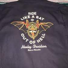 Jacket is in very good shape with no tears, stains, or odors. Harley Davidson Jackets Coats Harleydavidson Ride Like A Batgarage Jacket Poshmark