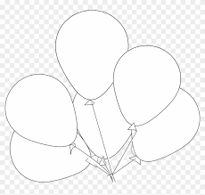 Download Clip Art Balloons Black White Line Art Svg Clipart Black White Balloon Free Transparent Png Clipart Images Download