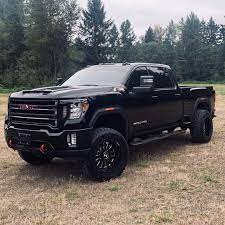 2020 Gmc Sierra Hd On Instagram Gmcallterrain Is Running 35 Inch Toyo R T And 20 H114 Fury Hostile Wheels On His Gmc Trucks Jacked Up Trucks Diesel Trucks